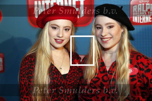 Amsterdam 8 december 2018
Premiere van Ralph Breaks the Internet in Pathe Arena. 
Mylene Waalewijn en Rosanna Waalewijn