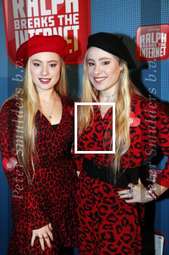Amsterdam 8 december 2018
Premiere van Ralph Breaks the Internet in Pathe Arena. 
Mylene Waalewijn en Rosanna Waalewijn