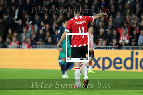 Eindhoven, 24 Oktober 2018 PSV-Tottemham Hotspur.
Duel in de voorronde Champions League, eindstand 2-2.
Nick Viergever