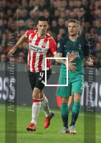 Eindhoven, 24 Oktober 2018 PSV-Tottemham Hotspur.
Duel in de voorronde Champions League, eindstand 2-2.
Nick Viergever