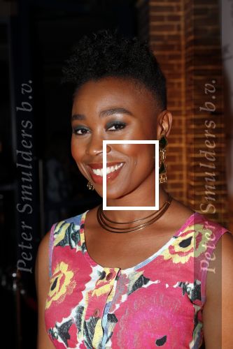 Amsterdam 10 december 2018
de Harper\'s Bazaar Woman of the Year Award 2018 in de Posthoornkerk . Ntjam Rosie met partner