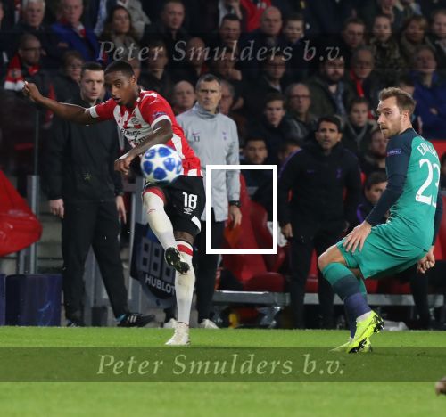 Eindhoven, 24 Oktober 2018 PSV-Tottemham Hotspur.
Duel in de voorronde Champions League, eindstand 2-2.
Pablo Rosario