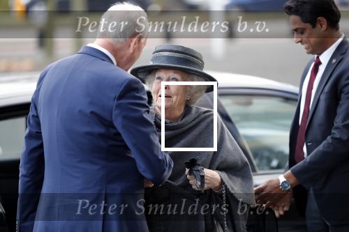 Hilversum 12 december 2018
Pieter Broertjes en Johan Remkes ontvangen prinses Beatrix bij beeld en geluid op het mediapark.