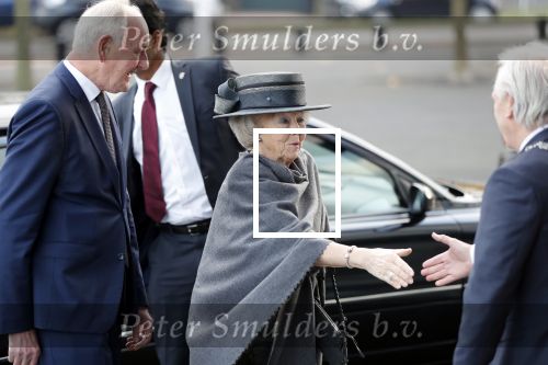 Hilversum 12 december 2018
Pieter Broertjes en Johan Remkes ontvangen prinses Beatrix bij beeld en geluid op het mediapark.