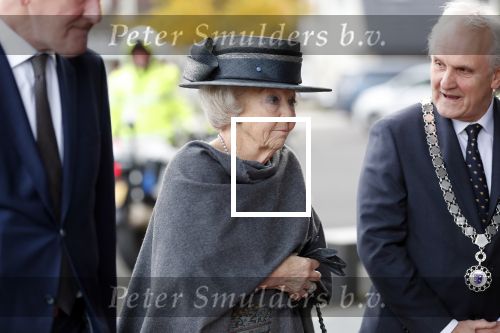 Hilversum 12 december 2018
Pieter Broertjes en Johan Remkes ontvangen prinses Beatrix bij beeld en geluid op het mediapark.