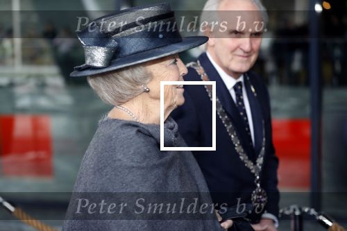 Hilversum 12 december 2018
Pieter Broertjes en Johan Remkes ontvangen prinses Beatrix bij beeld en geluid op het mediapark.