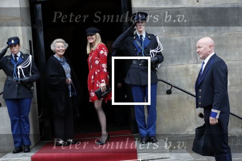 Amsterdam 6 december 2018
Prins Claus prijzen in paleis op de dam . Aanwezig Prinses Baetrix Prinses Mabel Prins Constantijn Koning Willem Alexander en koningin Maxima.