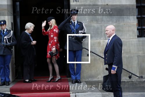 Amsterdam 6 december 2018
Prins Claus prijzen in paleis op de dam . Aanwezig Prinses Baetrix Prinses Mabel Prins Constantijn Koning Willem Alexander en koningin Maxima.