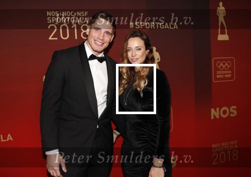 Amsterdam 19 december 2018
Sportman van het jaar verkiezing in afas live. Rico Verhoeven met zijn vrouw
