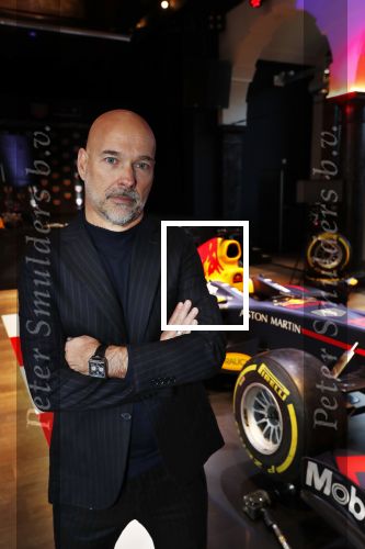 Amsterdam 13 november 2018
Presentatie TAG Heuer horloge van Max Verstappen in Hotel Arena. Robert Doornbos en Rob Kamphues doen de presentatie.