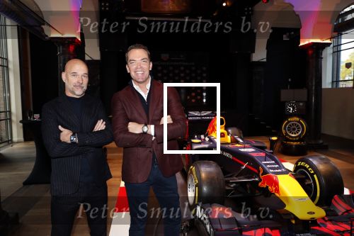 Amsterdam 13 november 2018
Presentatie TAG Heuer horloge van Max Verstappen in Hotel Arena. Robert Doornbos en Rob Kamphues doen de presentatie.