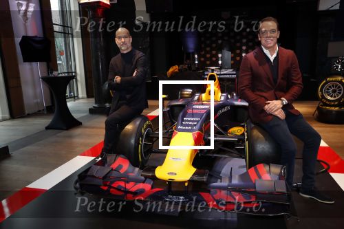 Amsterdam 13 november 2018
Presentatie TAG Heuer horloge van Max Verstappen in Hotel Arena. Robert Doornbos en Rob Kamphues doen de presentatie.