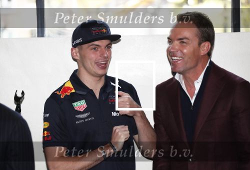 Amsterdam 13 november 2018
Presentatie TAG Heuer horloge van Max Verstappen in Hotel Arena. Robert Doornbos en Rob Kamphues doen de presentatie.