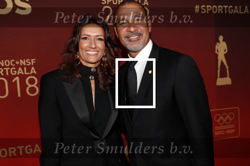 Amsterdam 19 december 2018
Sportman van het jaar verkiezing in afas live. Ruud Gullit met zijn vriendin Karin de Rooij