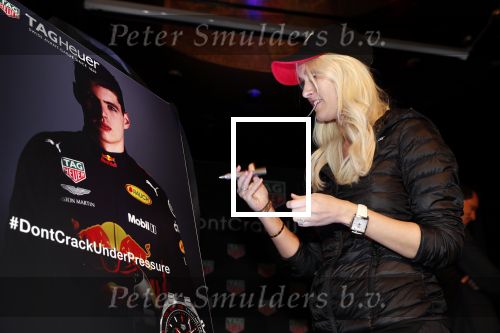 Amsterdam 13 november 2018
Presentatie TAG Heuer horloge van Max Verstappen in Hotel Arena. Robert Doornbos en Rob Kamphues doen de presentatie. Super car Blondie Alex