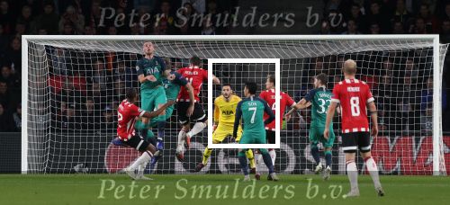 Eindhoven, 24 Oktober 2018 PSV-Tottemham Hotspur.
Duel in de voorronde Champions League, eindstand 2-2.
Toby Alderweireld