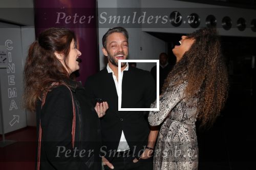 Breda, 18 November 2018
Premiere Musical Soof.
Tommie Christiaan met zijn nieuwe vriendin in gesprek met Karin Riethoven