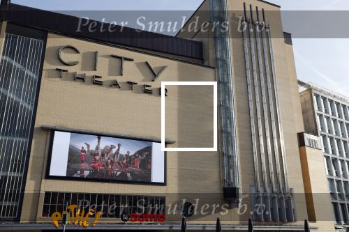 Amsterdam 14 november 2018
Reclame voor War Child  op het City theater.