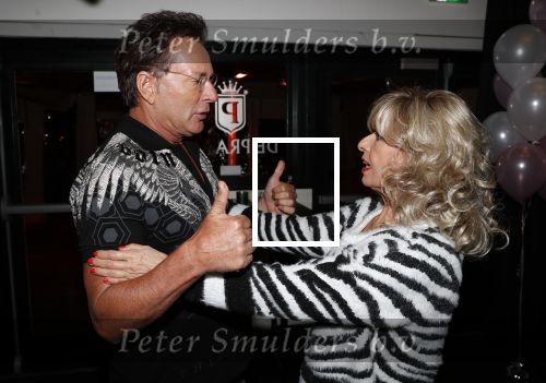 Aalsmeer 18 november 2019
Bonnie st Claire viert haar 70e verjaardag in de Praam in Aalsmeer. Bonnie met Gerard Joling