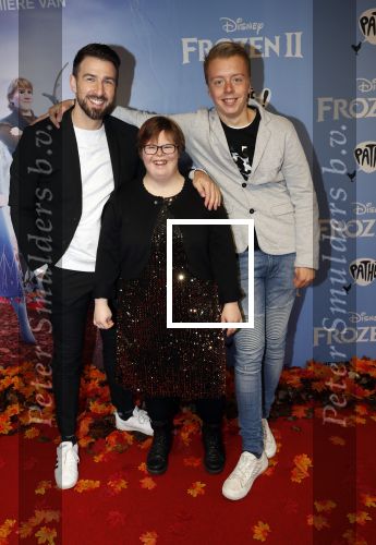 Amsterdam 16 november 2019
Premiere Frozen 2 in Tuschinski. deelneemster Down with Johnny en Mark Schaaf