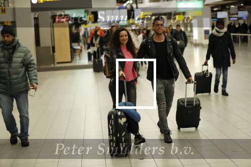 Schiphol 29 november 2019
Fajah Lourens gaat met haar nieuwe vriend Daan op vakantie naar Portugal
