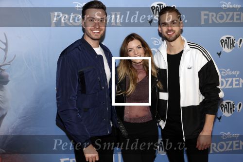 Amsterdam 16 november 2019
Premiere Frozen 2 in Tuschinski. Rutger Vink met partner en Dionne Slagter