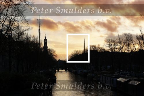 Amsterdam 22 november 2020
Ondergaande zon bij de Amsterdamse grachten en de westertoren.