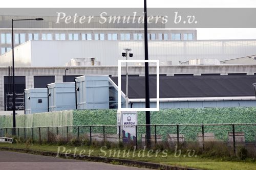 Amsterdam 20 november 2020
Aanbouw nieuwe Big Brother huis op de parkeerplaats bij endemol naast de Amsterdam Arena.