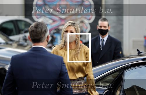 Amsterdam 23 november 2020
Koningin Maxima ( met mondkapje) komt aan bij de uitreiking van de prins Bernhard cultuurprijs