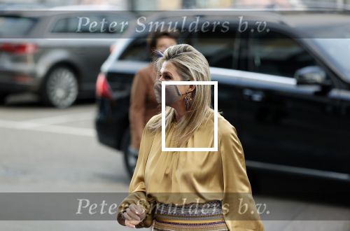 Amsterdam 23 november 2020
Koningin Maxima ( met mondkapje) komt aan bij de uitreiking van de prins Bernhard cultuurprijs