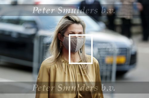 Amsterdam 23 november 2020
Koningin Maxima ( met mondkapje) komt aan bij de uitreiking van de prins Bernhard cultuurprijs