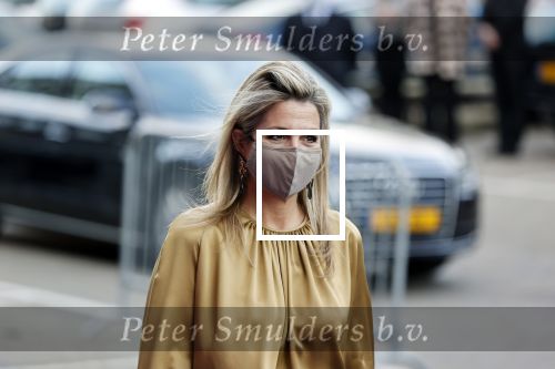 Amsterdam 23 november 2020
Koningin Maxima ( met mondkapje) komt aan bij de uitreiking van de prins Bernhard cultuurprijs