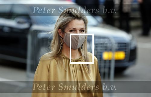 Amsterdam 23 november 2020
Koningin Maxima ( met mondkapje) komt aan bij de uitreiking van de prins Bernhard cultuurprijs
