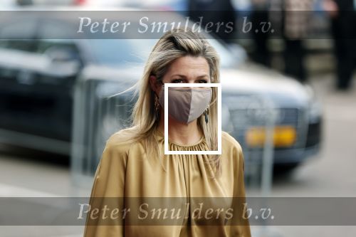 Amsterdam 23 november 2020
Koningin Maxima ( met mondkapje) komt aan bij de uitreiking van de prins Bernhard cultuurprijs