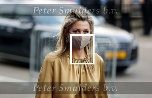 Amsterdam 23 november 2020
Koningin Maxima ( met mondkapje) komt aan bij de uitreiking van de prins Bernhard cultuurprijs