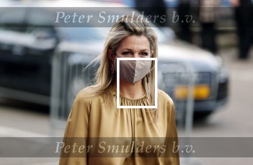 Amsterdam 23 november 2020
Koningin Maxima ( met mondkapje) komt aan bij de uitreiking van de prins Bernhard cultuurprijs