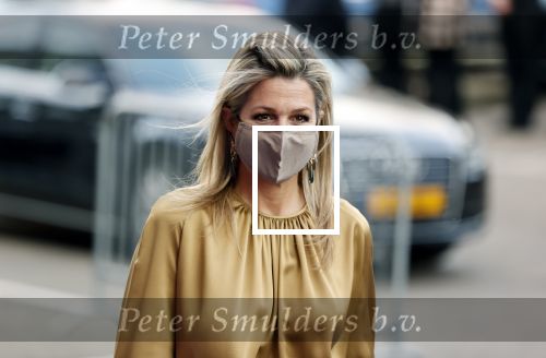 Amsterdam 23 november 2020
Koningin Maxima ( met mondkapje) komt aan bij de uitreiking van de prins Bernhard cultuurprijs