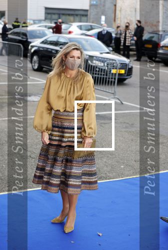 Amsterdam 23 november 2020
Koningin Maxima ( met mondkapje) komt aan bij de uitreiking van de prins Bernhard cultuurprijs