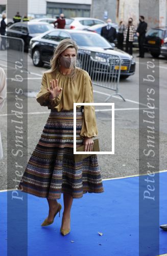 Amsterdam 23 november 2020
Koningin Maxima ( met mondkapje) komt aan bij de uitreiking van de prins Bernhard cultuurprijs