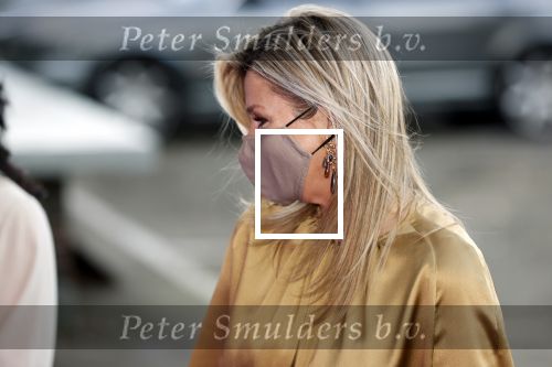 Amsterdam 23 november 2020
Koningin Maxima ( met mondkapje) komt aan bij de uitreiking van de prins Bernhard cultuurprijs
