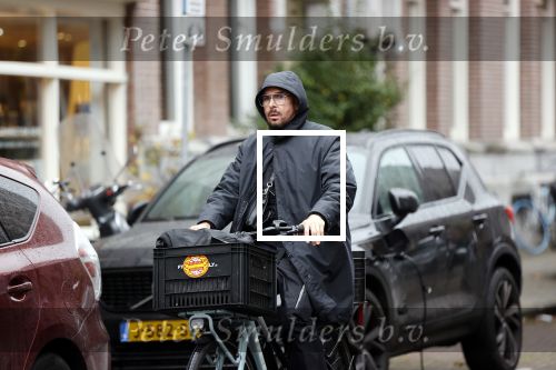 Amsterdam 21 november 2020
Mari v d Ven in regenpak op de fiets