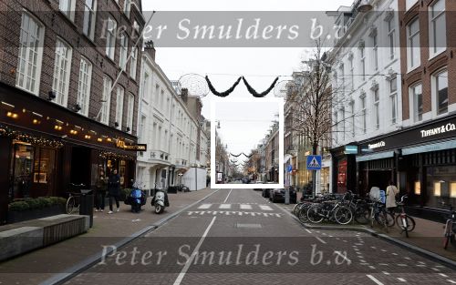 Amsterdam 19 december 2020
De PC Hoofstraat tijdens de kerstperiode helemaal leeg door Lockdown ivm Corona