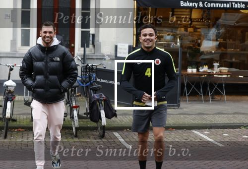 Amsterdam 13 november 2020
Quincy Kluivert en Ruben Roedema in amsterdam zuid
