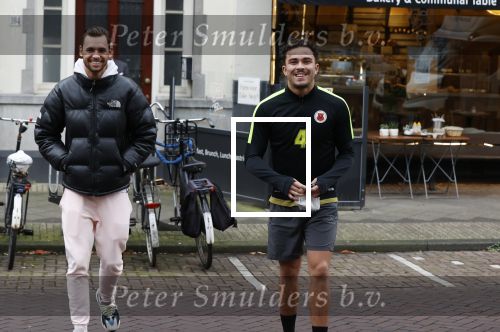 Amsterdam 13 november 2020
Quincy Kluivert en Ruben Roedema in amsterdam zuid