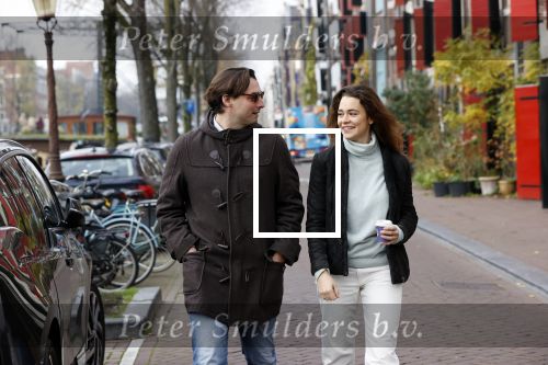 Amsterdam 29 november 2020
Thiery Baudert en zijn vriendin Davide op straat in Amsterdam.