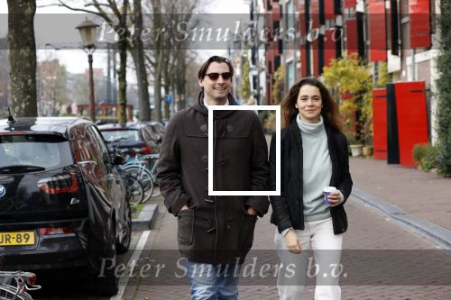 Amsterdam 29 november 2020
Thiery Baudert en zijn vriendin Davide op straat in Amsterdam.