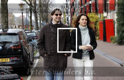Amsterdam 29 november 2020
Thiery Baudert en zijn vriendin Davide op straat in Amsterdam.