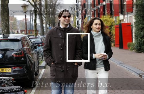 Amsterdam 29 november 2020
Thiery Baudert en zijn vriendin Davide op straat in Amsterdam.