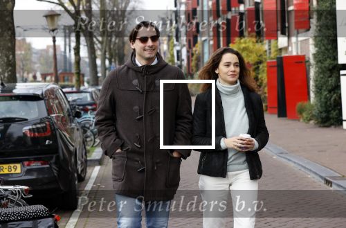 Amsterdam 29 november 2020
Thiery Baudert en zijn vriendin Davide op straat in Amsterdam.