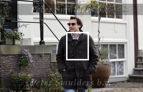 Amsterdam 29 november 2020
Thiery Baudert en zijn vriendin Davide op straat in Amsterdam.